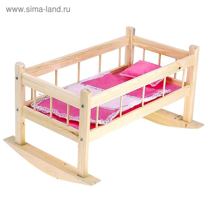 Кроватка для кукол № 9, цвета МИКС