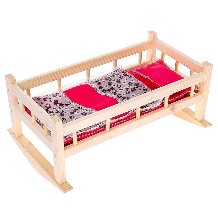 Кроватка для кукол № 9, цвета МИКС