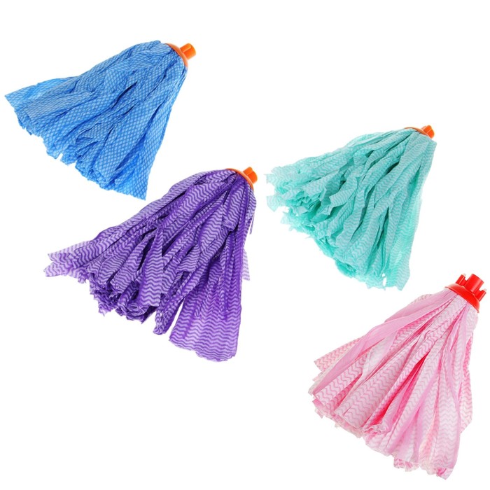 Насадка для швабры ленточная, вискоза, 120 гр, цвет МИКС