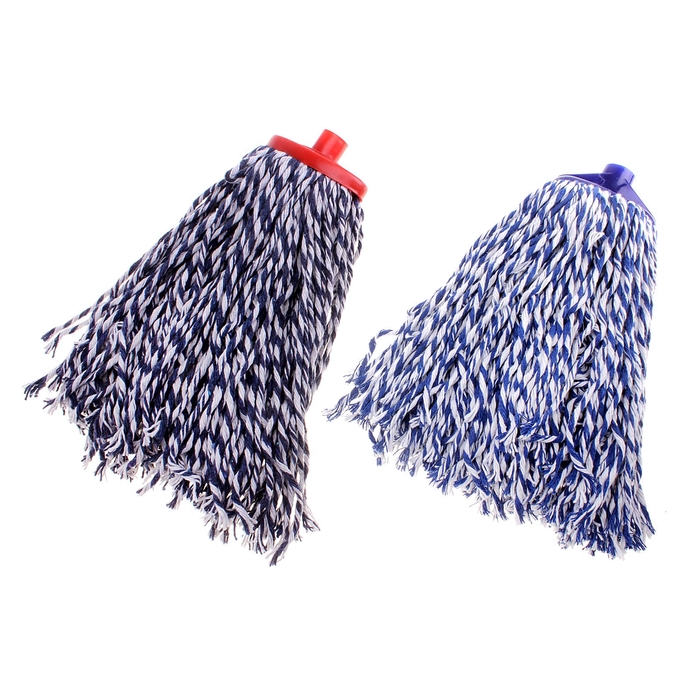 Насадка для швабры веревочная цветная, х/б 150 гр, цвет МИКС