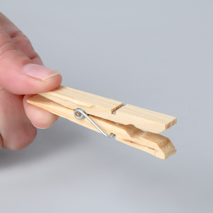 Набор прищепок бельевых 7х1 см, 50 шт