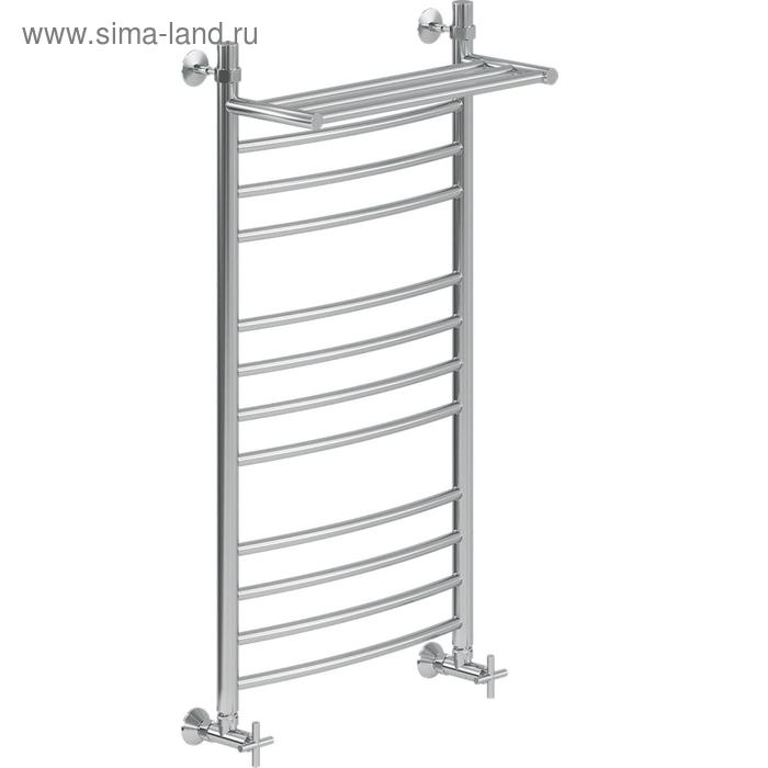 

Полотенцесушитель водяной "НИКА" Arc ЛД (г2) ВП, 1000 x 400 мм, с полочкой, хром