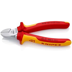 

Бокорезы KNIPEX VDE KN-7006160, хром, двухкомпонентные рукоятки, 160 мм, 62 HRC