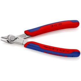 

Бокорезы KNIPEX KN-7813125, двухкомпонентные рукоятки, 125 мм, 54 HRC, для электроники