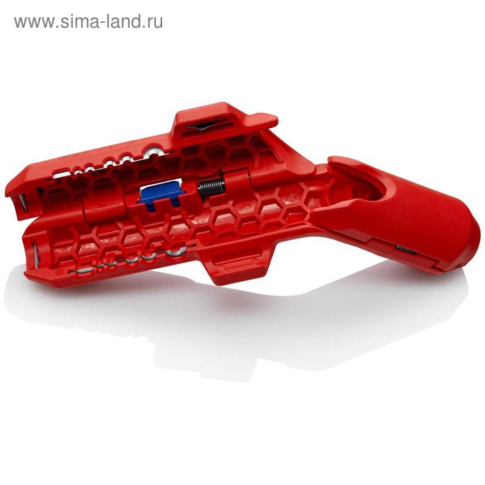 

Стриппер KNIPEX KN-169501SB, для снятия оболочки, 135 мм, 0.2-4 мм2, кабель d=4.8-7.5 мм