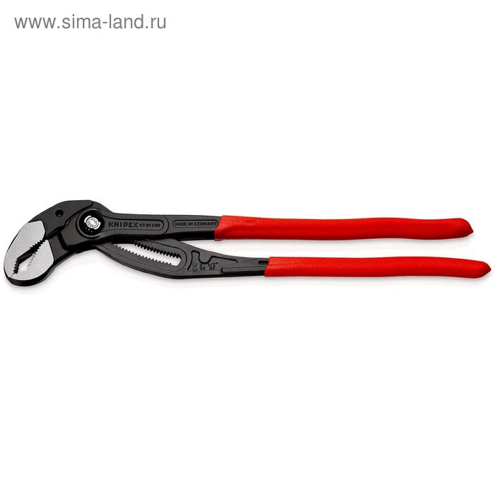 фото Клещи переставные knipex kn-8701400, фиксатор, 400 мм, 3 1/2", 95 мм, пластиковые рукоятки