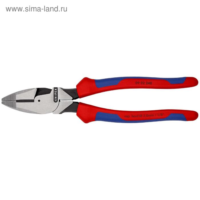 

Плоскогубцы KNIPEX KN-0902240, комбинированные, 240 мм, 64 HRC, двухкомпонентные рукоятки