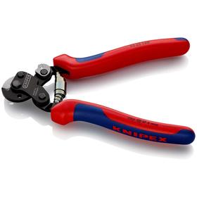 Тросорез KNIPEX KN-9562160, 160 мм, пружина, 64 HRC, до 4 мм, двухкомпонентные рукоятки от Сима-ленд