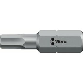 Бита WERA WE-056303, HEX1.5x25 мм, хвостовик 1/4', вязкая твердость, внешний шестигранник Ош