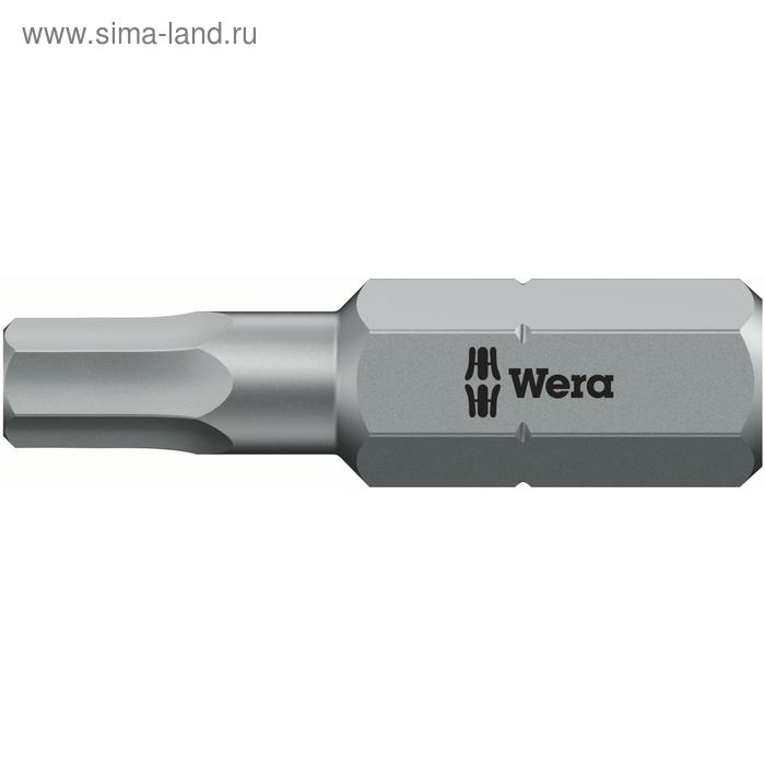 Бита WERA WE-056305, HEX2x25 мм, хвостовик 1/4
