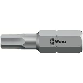Бита WERA WE-056320, HEX4x25 мм, хвостовик 1/4', вязкая твердость, внешний шестигранник Ош