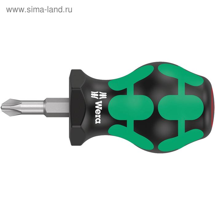 Отвертка крестовая WERA Stubby WE-008851, короткая, PH2x25 мм