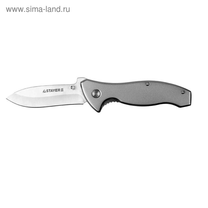 фото Нож stayer "profi" 47621-2, складной, с металлической рукояткой