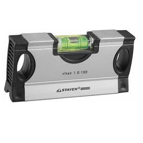 

Уровень STAYER MINI 34732-1,0, с фиксированным углом, с уклоном 1:100, 125 мм