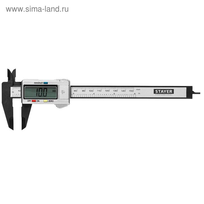 цена Штангенциркуль электронный STAYER MASTER 34411-150, композитные материалы, 150 мм
