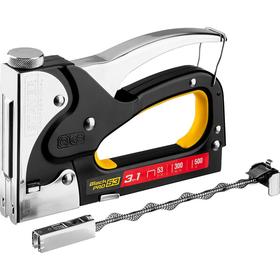 

Степлер для скоб STAYER Professional "BlackPro 53" 31507, 3-в-1: тип 53/300/500