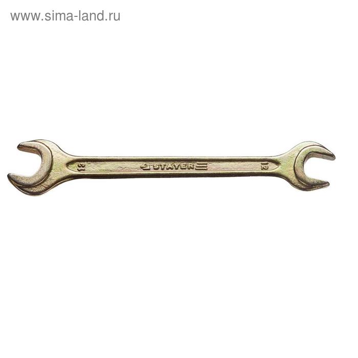 фото Ключ рожковый гаечный stayer 27038-12-13, 12 x 13 мм