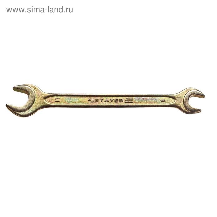 фото Ключ рожковый гаечный stayer 27038-09-11, 9 x 11 мм