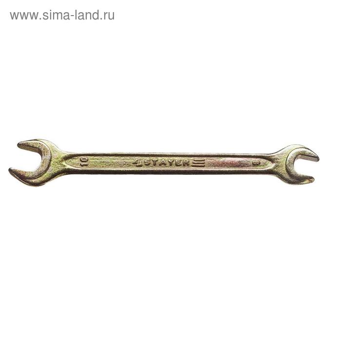 фото Ключ рожковый гаечный stayer 27038-08-10, 8 x 10 мм