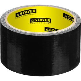 Лента армированная STAYER Professional 12086-50-10, влагостойкая, 48мм х 10м, черная Ош