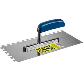 

Гладилка STAYER Profi 0802-10, 10х10 мм, нержавеющая, деревянная ручка, 130х280 мм