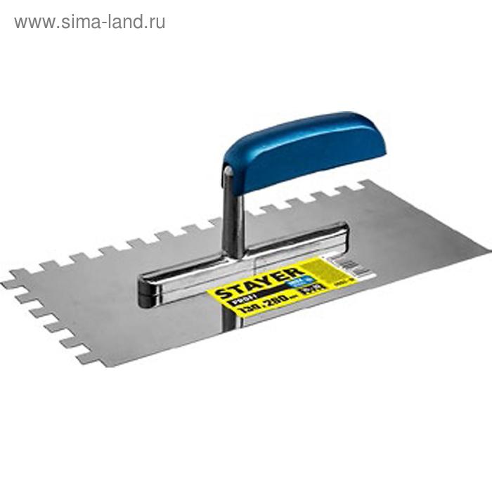 Гладилка STAYER Profi 0802-10 10х10 мм нержавеющая деревянная ручка 130х280 мм 569₽