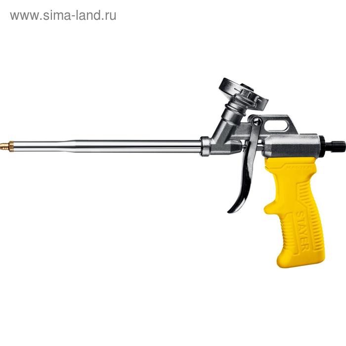 Пистолет для монтажной пены STAYER MASTER 06863_z02, металлический корпус пистолет для монтажной пены тундра металлический корпус