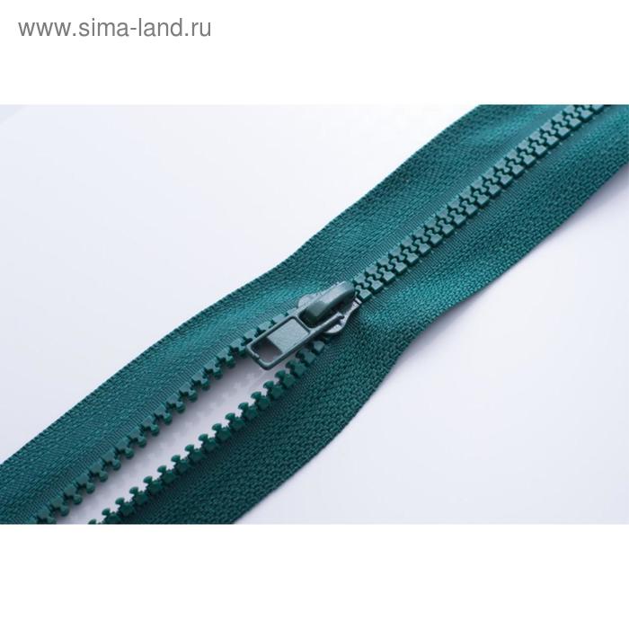 

Молния тракторная, разъёмная, размер 80 см, цвет тёмно - зелёный