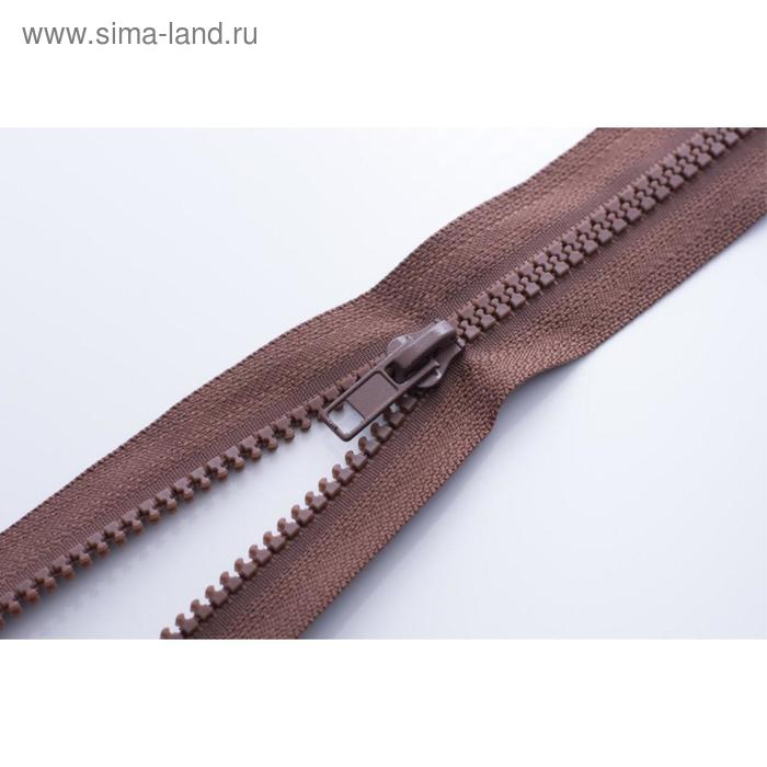 

Молния тракторная, разъёмная, размер 85 см, цвет коричневый