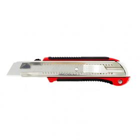 Нож универсальный  Matrix 78959, выдвижное лезвие, металл, обрезиненная ручка, 25 мм