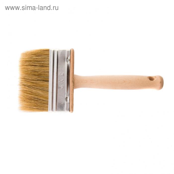  Кисть-ракля 84072, натуральная щетина, деревянный корпус, деревянная ручка, 30 х 90 мм