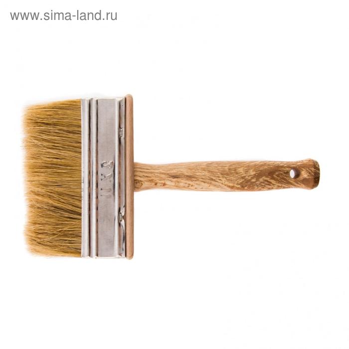   Сима-Ленд Кисть-ракля 84074, натуральная щетина, деревянный корпус, деревянная ручка, 30 х 110 мм