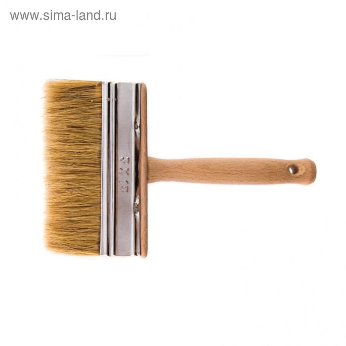   Сима-Ленд Кисть-ракля 84076, натуральная щетина, деревянный корпус, деревянная ручка, 30 х 130 мм