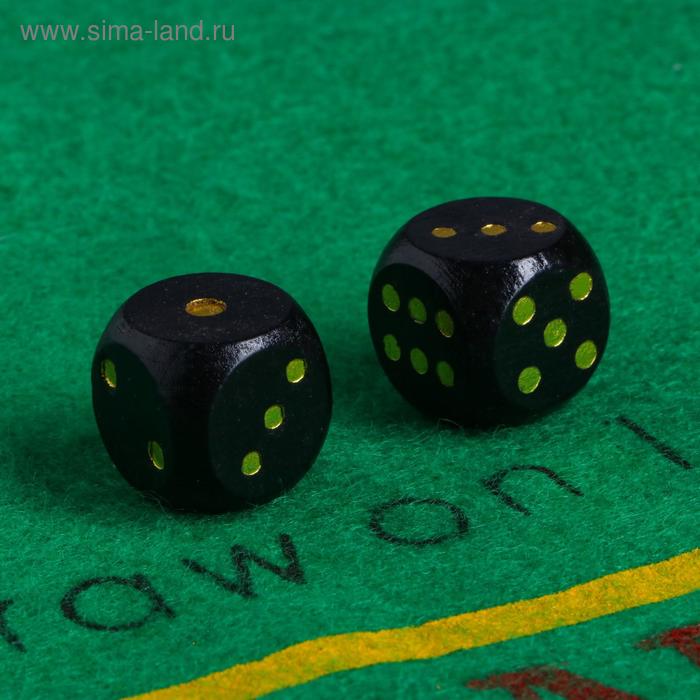 

Кубики игральные 1.6 × 1.6 см, набор 2 шт., дерево