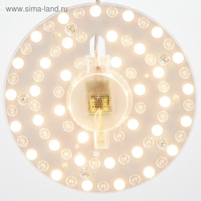 фото Лампа модуль светодиодный с драйвером 36вт 3 режима 3000-6000к белый 23х23х3 см bayerlux