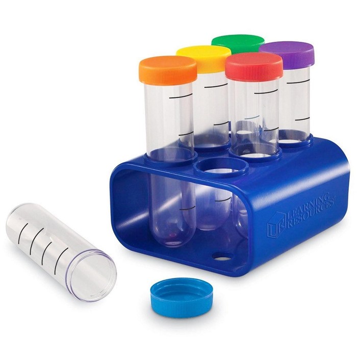 Опыты для детей «Моя первая лаборатория. Колбы с подставкой», 6 элементов