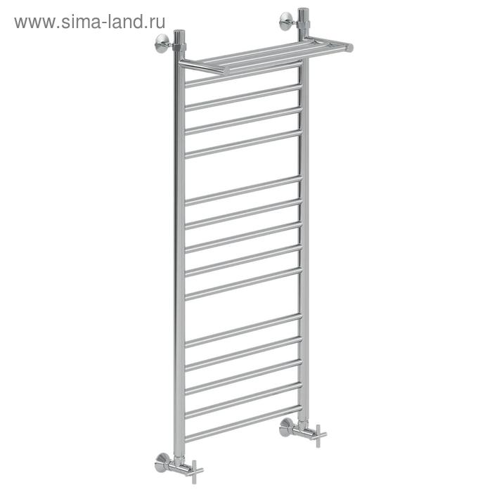 

Полотенцесушитель водяной "НИКА" Classic ЛП (г2) ВП, 1200 x 400 мм, с полочкой, хром