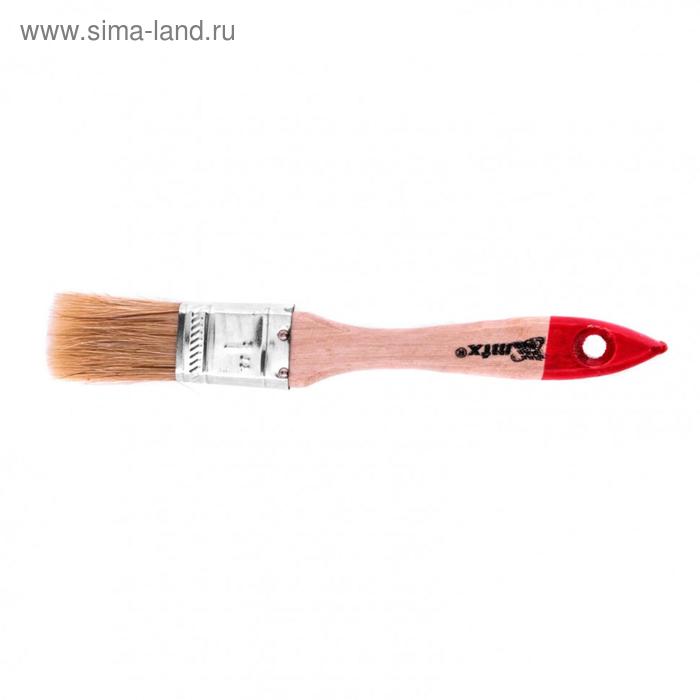 Кисть плоская MTX 82520, стандарт, натуральная щетина, деревянная ручка, 25 мм