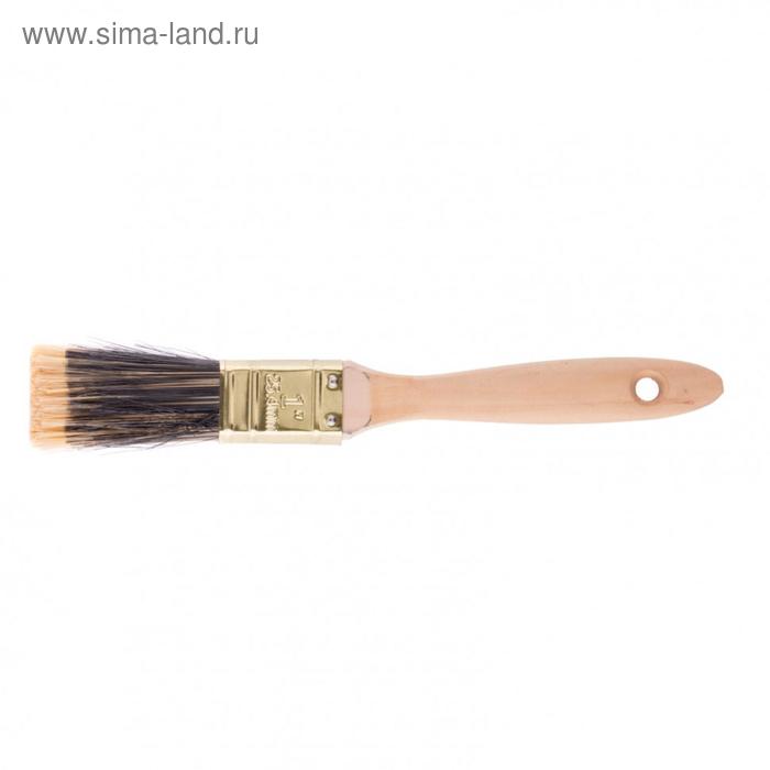 Кисть плоская MTX 83216, Golden, искусственная щетина, деревянная ручка, 1 кисть плоская golden 1 5 искусственная щетина деревянная ручка mtx