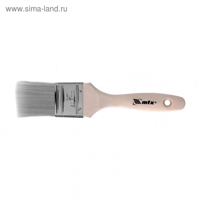 Кисть плоская MTX 83325, Platinum, искусственная щетина, деревянная ручка, 2