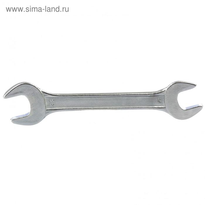 Ключ рожковый Sparta 144645, хромированный, 19 х 22 мм