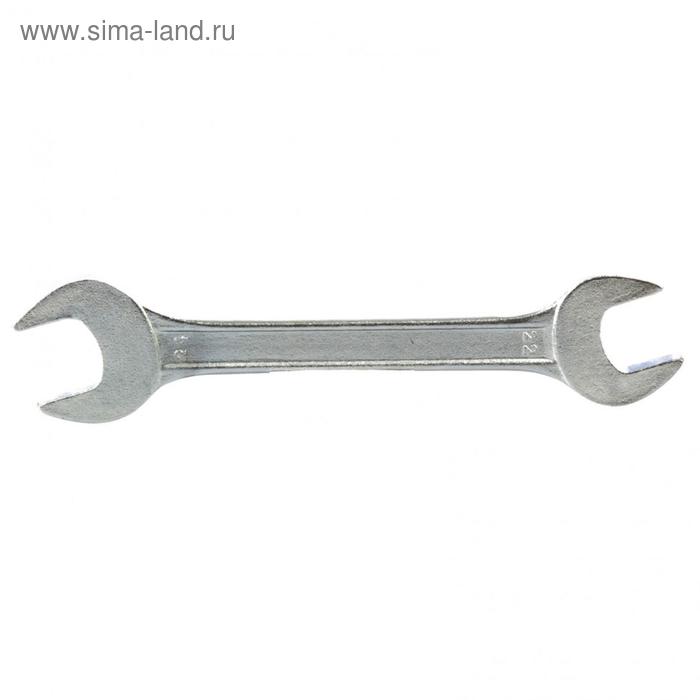 Ключ рожковый Sparta 144715, хромированный, 22 х 24 мм ключ разрезной king tony 19312224 22 х 24 мм