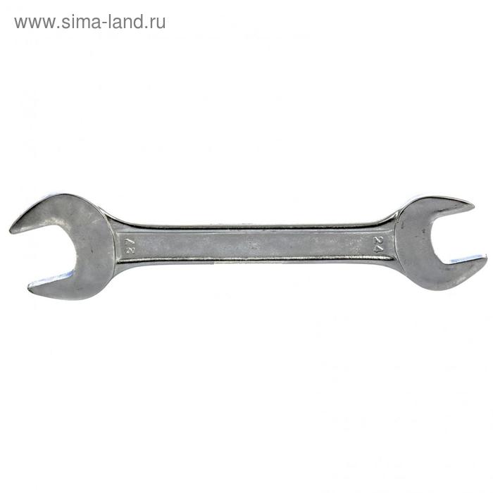 Ключ рожковый Sparta 144775, хромированный, 24 х 27 мм