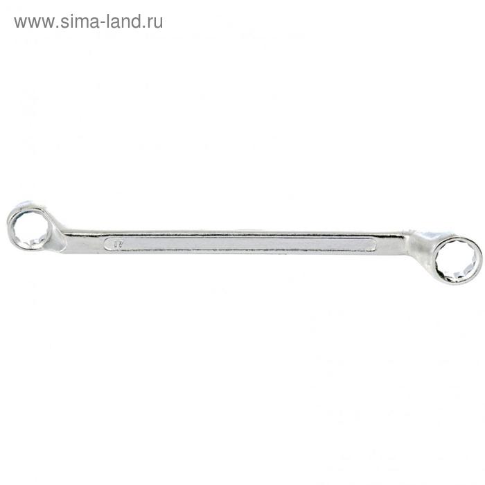 Ключ накидной коленчатый Sparta 147615, хромированный, 17 х 19 мм