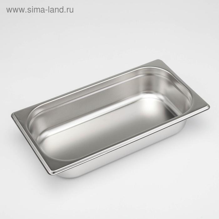 

Гастроёмкость Luxstahl, 1/3×2,5'', 32,7×17,6×6,5 см