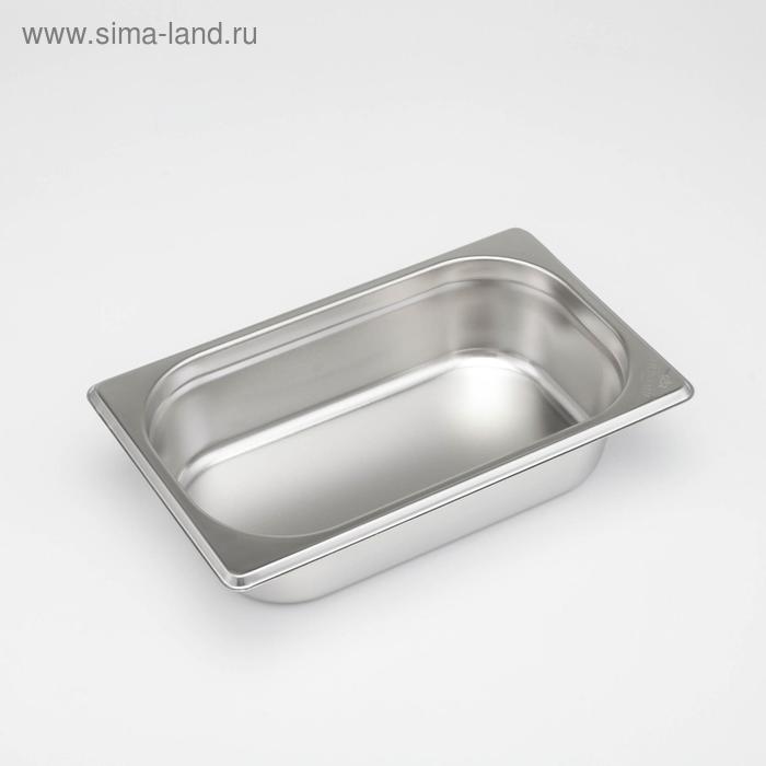 

Гастроёмкость 1/4×2,5'' Luxstahl, 26,5×16,4×6,5 см