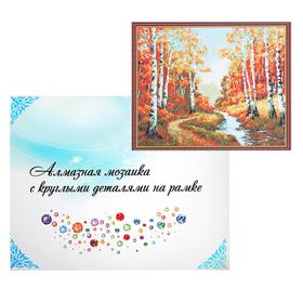 

Алмазная мозаика с подрамником, полное заполнение, 40×50 см «Осень»