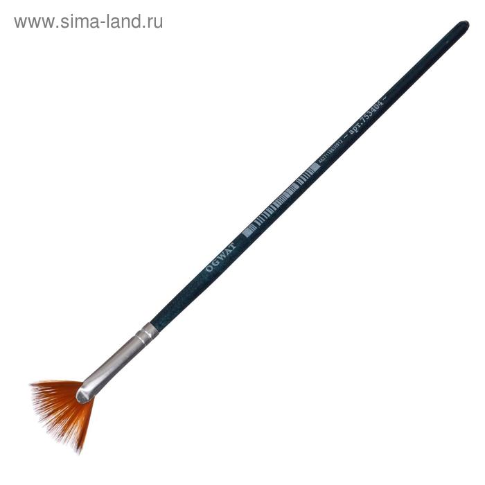 

Кисть Веерная Синтетика, Malevich Andy, № 4, b-4.0 мм, L-12 мм (короткая ручка), синий лак