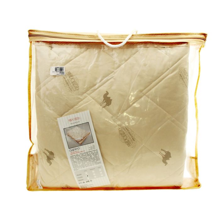 Одеяло Миродель легкое, верблюжья шерсть, 145*205 ± 5 см, тик, 100 г/м2