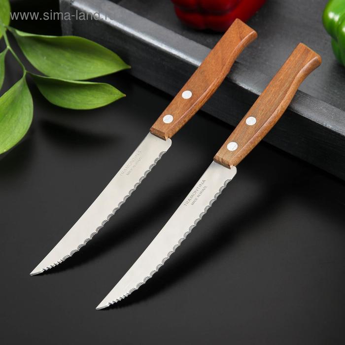 Набор кухонных ножей для мяса TRAMONTINA Tradicional, 2 шт, лезвие 12,7 см набор кухонных ножей tramontina 23899 060